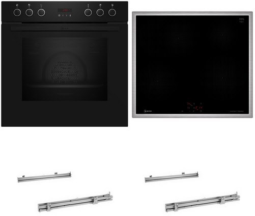 HMK220IP Herdset mit Induktionskochfeld bestehend aus E2CCG6AK4+M56SBF1M0+2xZ1608BX0
