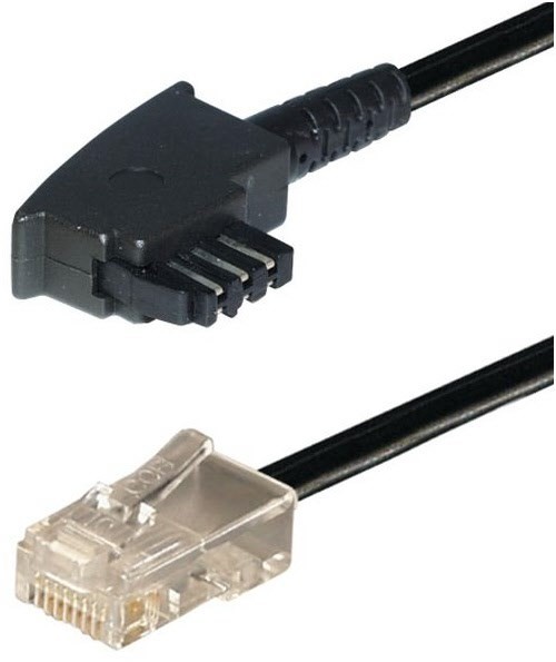 T 839 AVM 0,5m Anschlusskabel für Modem schwarz