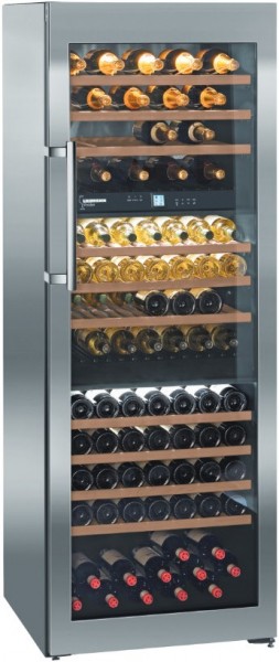 WTes 5872-22 Stand-Weinkühl-/Klimaschrank edelstahl