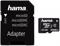 microSDXC 64GB Class 10 Speicherkarte + Adapter