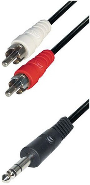 KS 6 C 2 1,5m Klinke/Cinch Adapterkabel