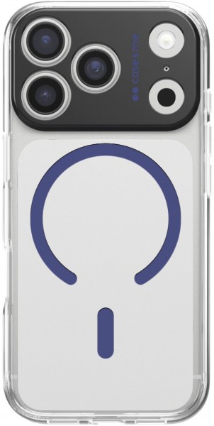 Transparent Cover für iPhone 17 Pro blau