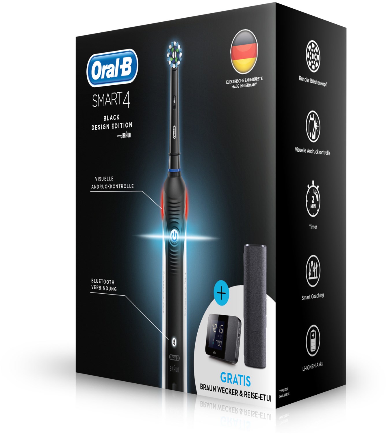 SMART 4500 Black Edition Elektrische Zahnbürste schwarz