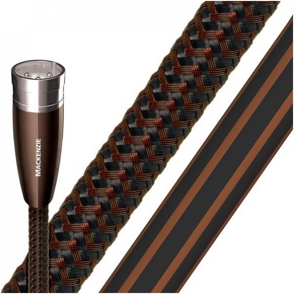 Mackenzie XLR>XLR (2x 1m) Kabel schwarz/braun