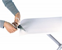Bügeltisch Polsterung 140 x 45 cm Bügelzubehör weiß