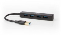 UHUBU3410BK USB 3.0 Hub 4-Port schwarz