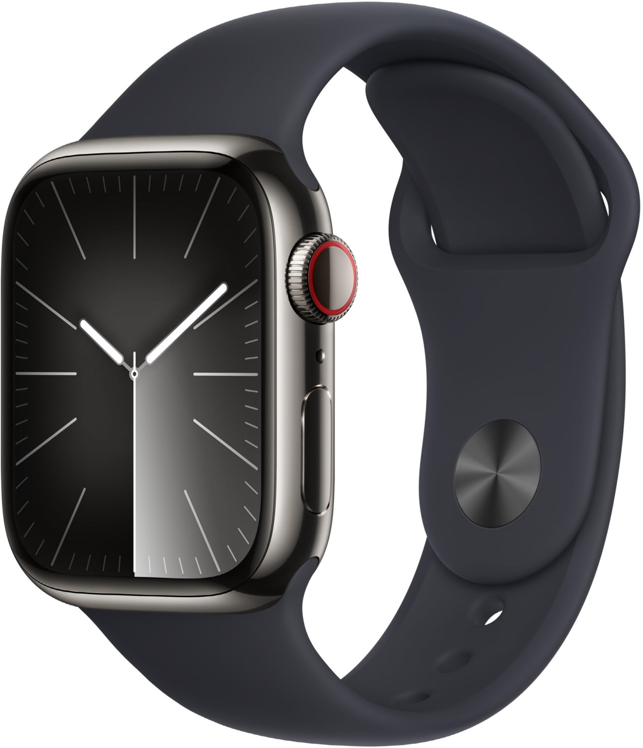 Image of Watch Series 9 (41mm) GPS+4G Smartwatch Aluminium mit Sportarmband S/M mitternacht/mitternacht