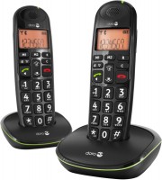 PhoneEasy 100 W Duo Schnurlostelefon schwarz