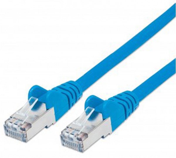 Patchkabel mit Cat7-Rohkabel S/FTP blau (5m)
