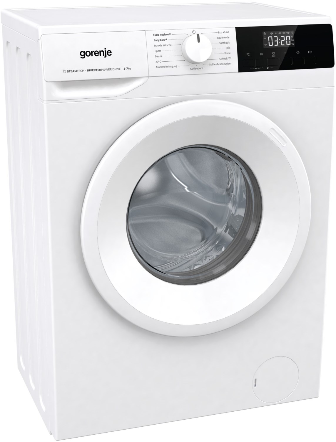 WNEI74APS Stand-Waschmaschine-Frontlader weiß, 7 kg, 1400 U/min, 76 dBA