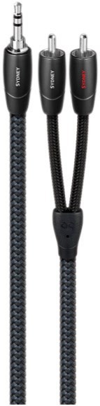 Sydney 3,5mm>RCA (8m) Audiokabel dunkel grau/schwarz