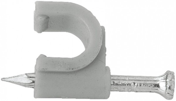 Nagelschelle SAT-Ant.kabel,25 Stk. grau