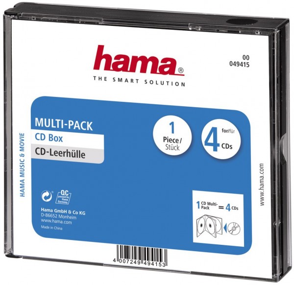CD-Multipack 4 schwarz