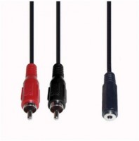B 132/02 Adapterkabel (0,2m) Cinch/Klinkenkabel