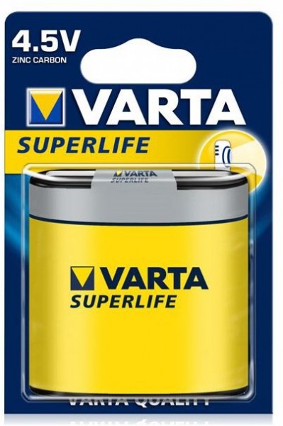 Varta Superlife Flachbatterie 1x4.5V Blis Batterie