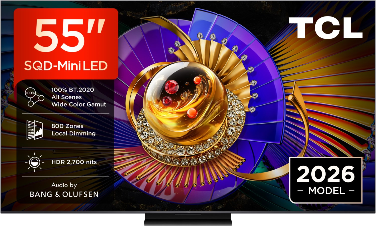 85C79L 215 cm (85") Premium SQD-Mini LED TV, 4K Ultra HD, Smart-TV, 120 Hz, DVB-T2/DVB-C/DVB-S2, Sprachsteuerung