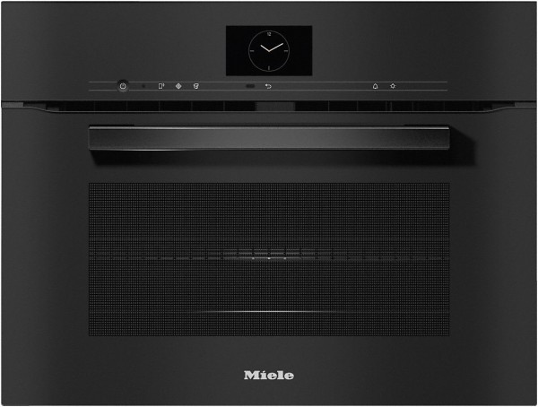 H 7640 BM Backofen mit Mikrowellenfunktion obsidianschwarz