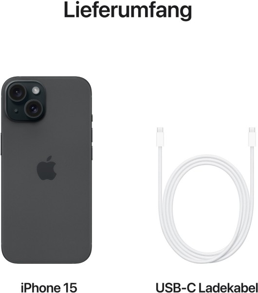 Apple iPhone 15 (128GB) schwarz | EURONICS