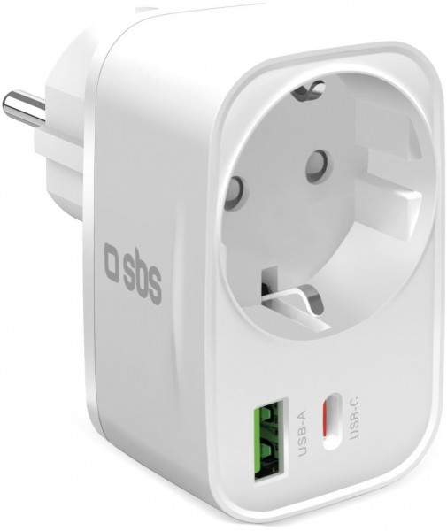 Wandsteckdosenleiste (20W) weiß