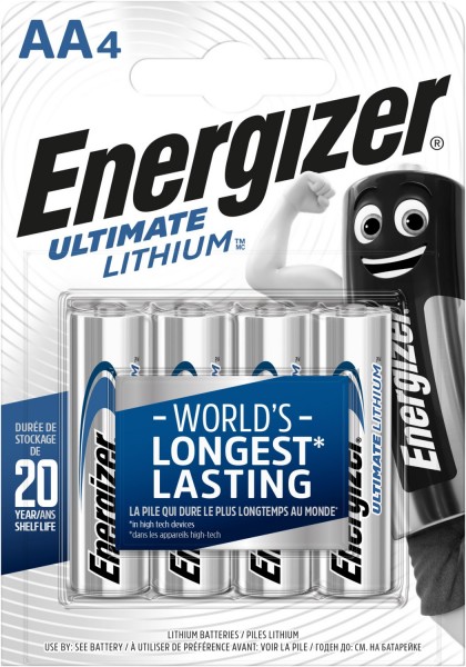 Mignon Lithium 1,5V 4er Blister Mignon-Batterie