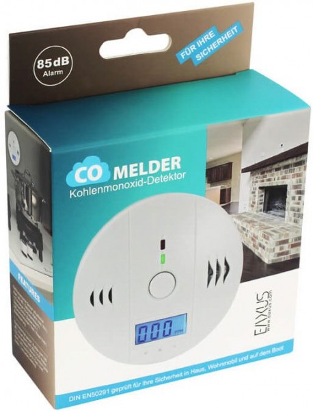 KKVOGMLE CO Melder Display Temp Kohlenmonoxidmelder