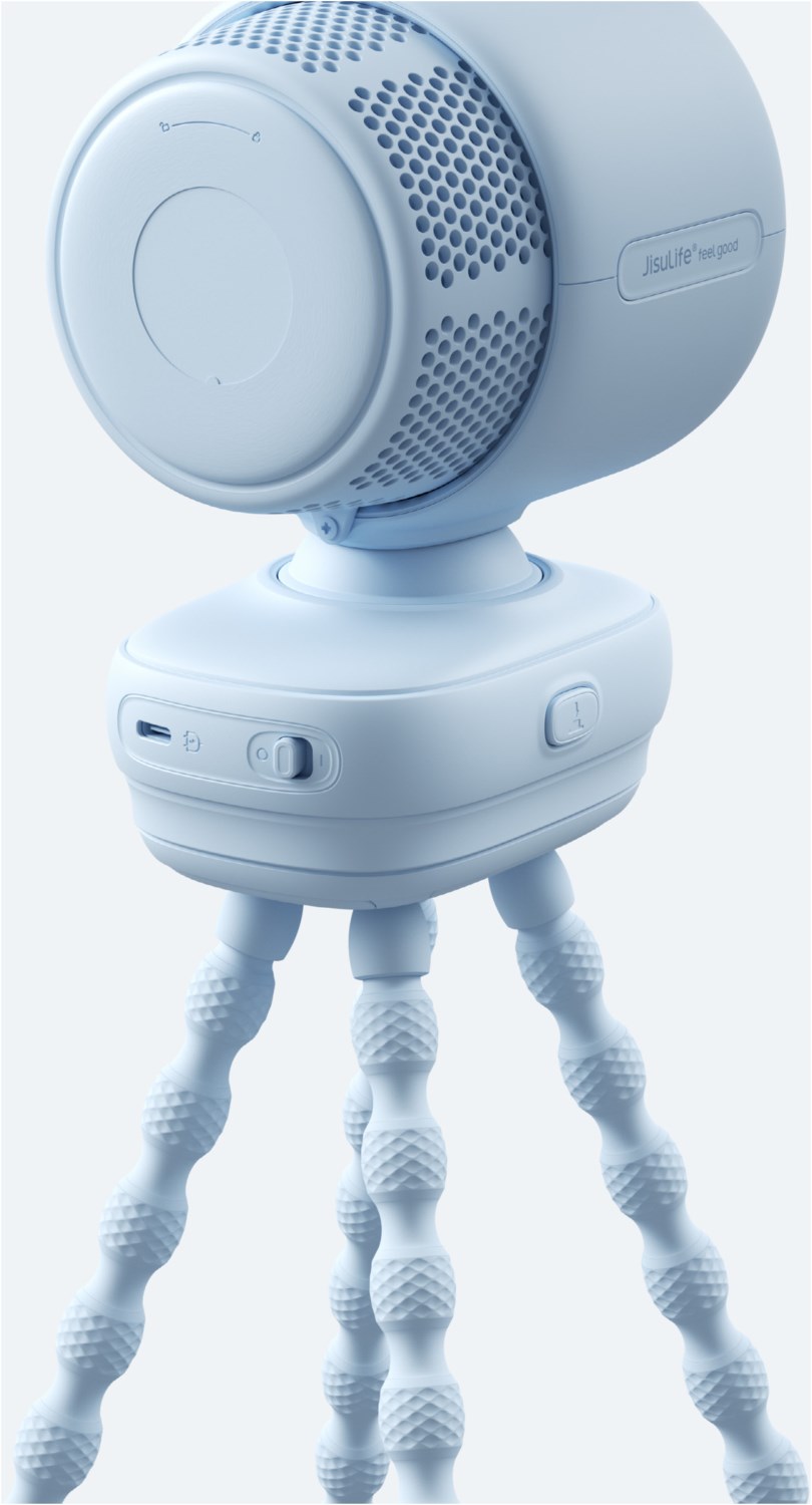 Stroller Fan 4 Miniventilator gelb