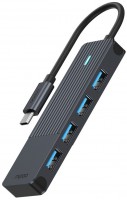 USB-C Hub USB-C>USB-A grau