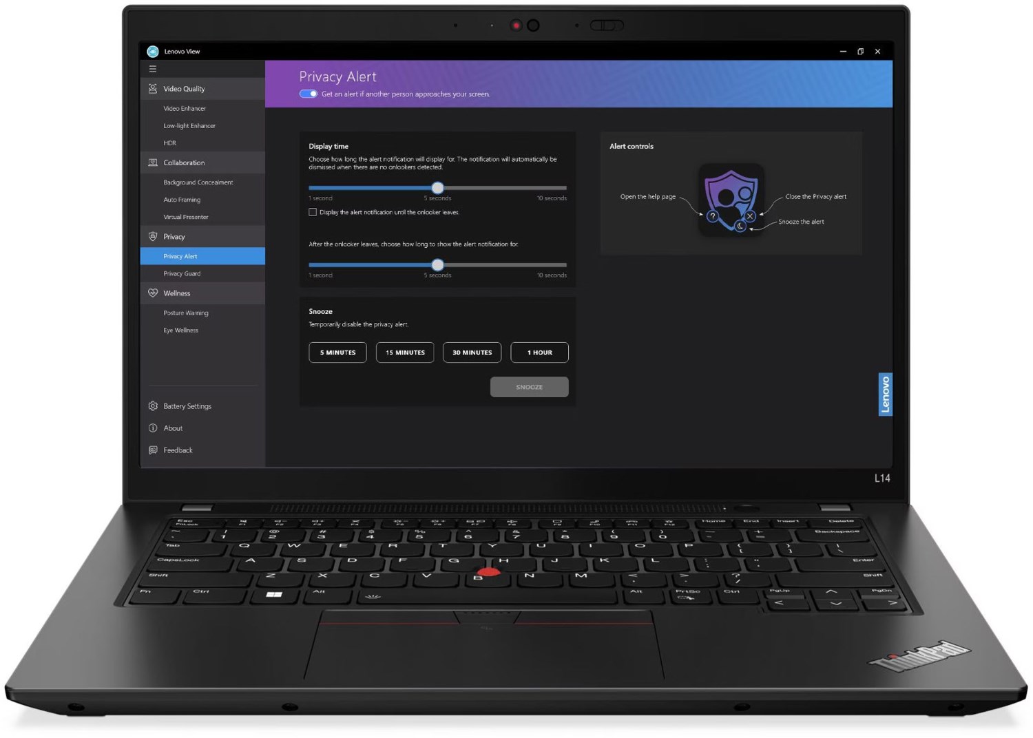 ThinkPad L14 G4 Intel (21H10087GE) 35,56 cm (14") Notebook thunder black, 16 GB RAM, 256 GB SSD, Intel Core i3, Windows 11, Full HD (1920x1080)