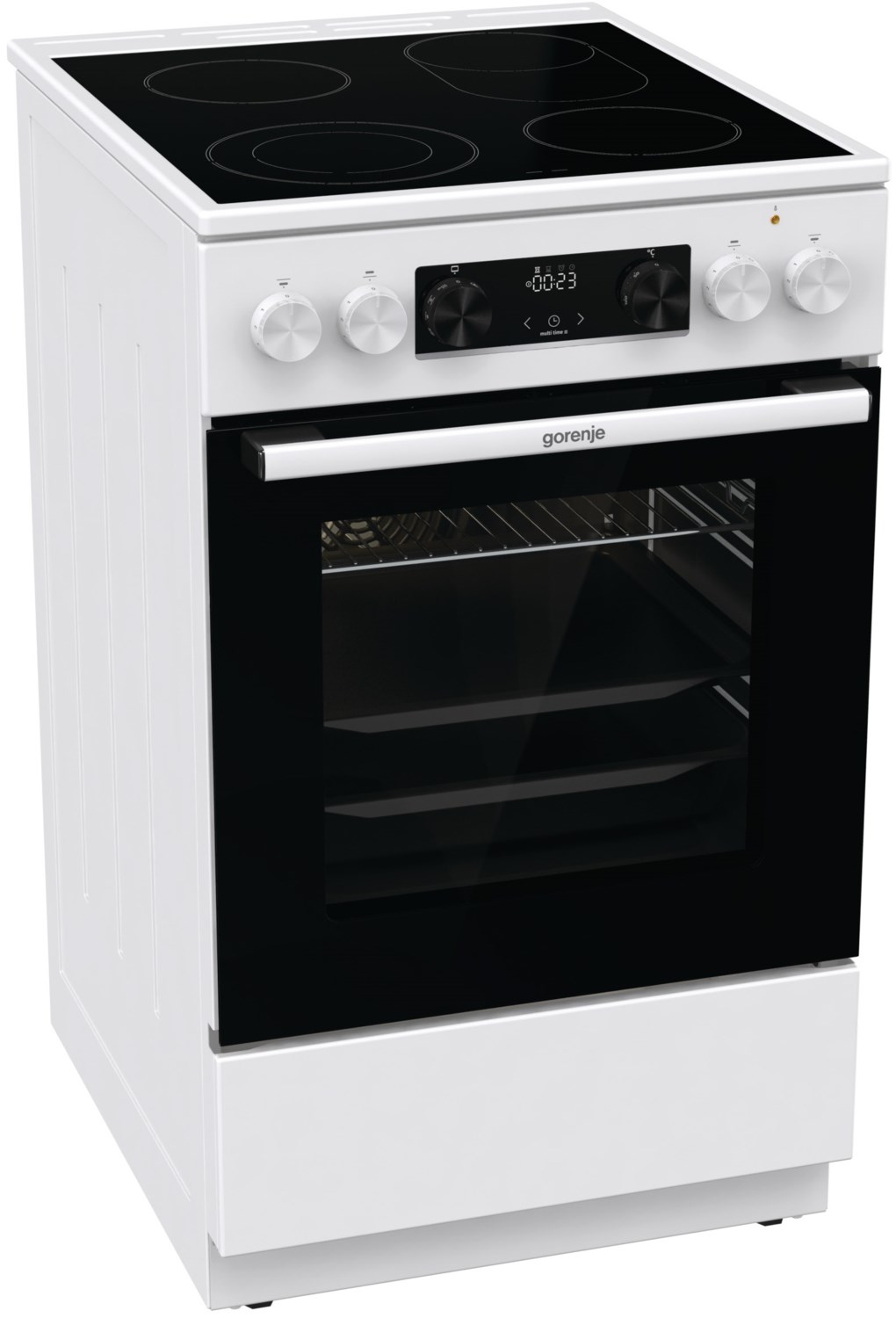 Gorenje GECS5C70WA Elektroherd mit Glaskeramikfeld weiß