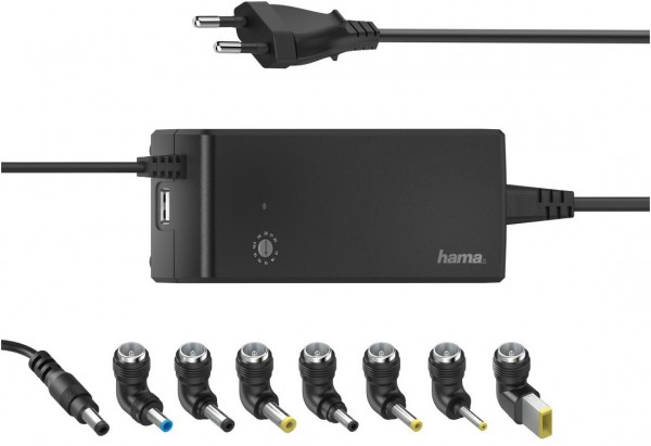 Universal-Notebook-Netzteil 12-22V/90W schwarz