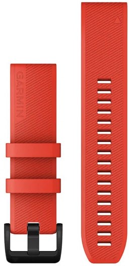 QuickFit Silikonarmband (22mm) rot/schwarz