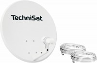 TechniTenne 60 Bundle inkl. Universal-Twin-LNB & 2x 10m COAXSAT-Kabel lichtgrau