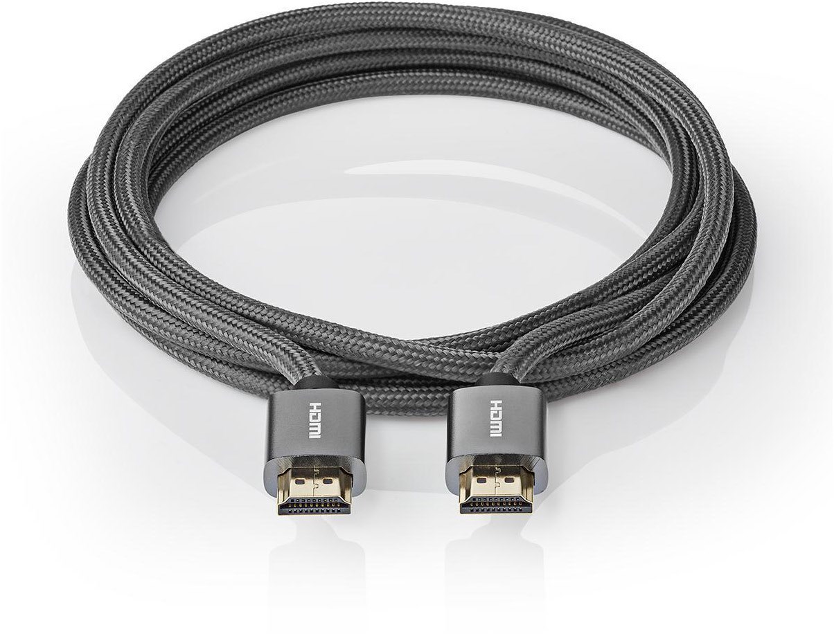 CVTB34000GY10 HDMI-Kabel High Speed mit Ethernet (1m) stahlgrau