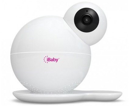 iBaby M6S 1080P Baby Kamera 2-Wege Audio Nachtsicht weiß Video Babyphone mit Kamera Baby Weinen Erkennung Nachtlicht und Luftsensoren Musik-Player 