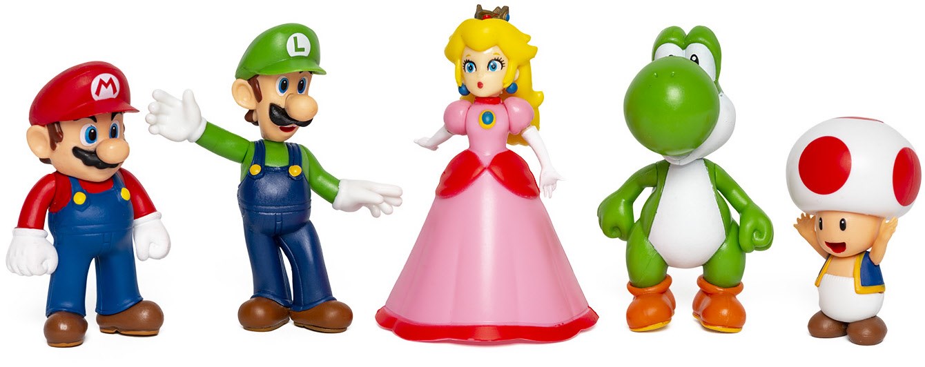Super Mario Figuren 6,5cm (5er Set)