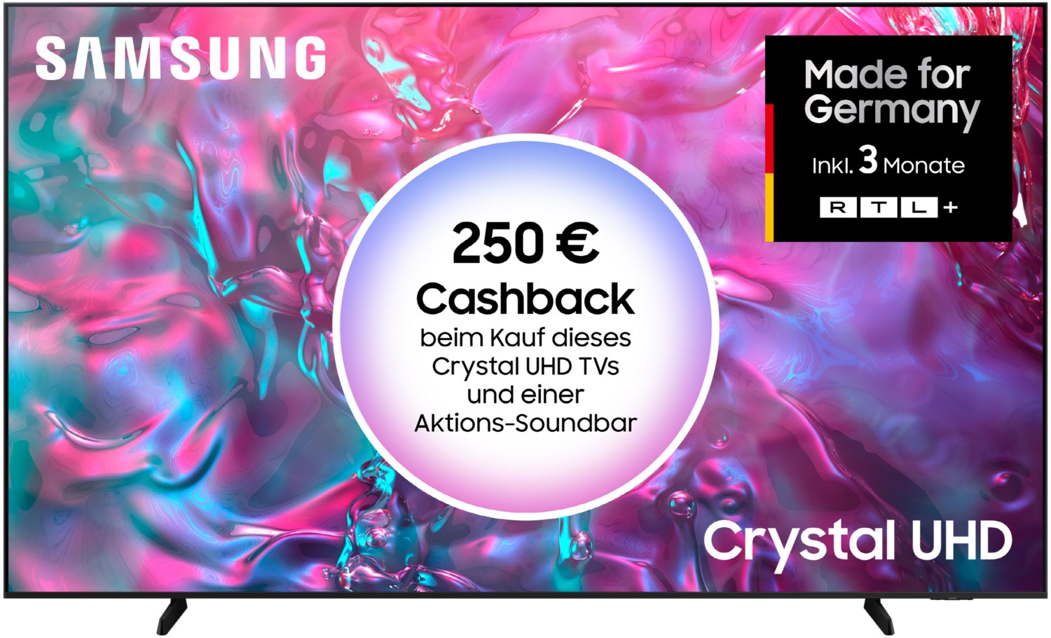 GU98DU9079U 247 cm (98") Crystal UHD AI TV mit AI Supersize Picture Enhancer graphitschwarz