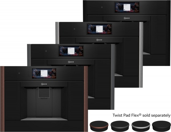 CL9TX11Y0 Einbau-Kaffee-Vollautomat schwarz, Milchbehälter, Latte Macchiato/Cappuccino/Milchkaffee, Keramik-Mahlwerk, 19 bar, 2,4 l