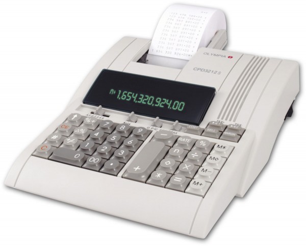 CPD 3212S Tischrechner mit Drucker weiß