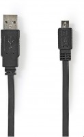 CCGP60410BK10 USB 2.0 Kabel (1m) schwarz A-Stecker>Micro-B-Stecker, flach