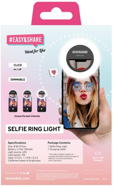 Selfie Ring Light für Smartphone