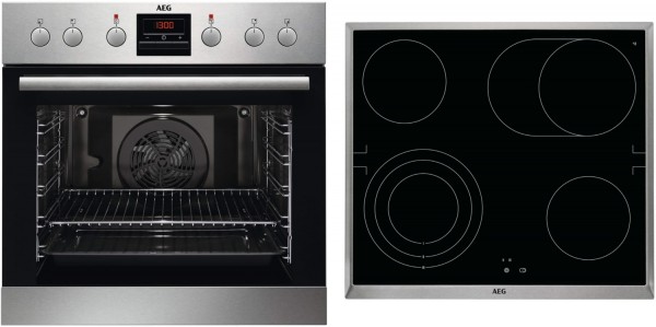 FHHS23M01 Herdset bestehend aus EES33101ZM + HE604070XB edelstahl/cleansteel + edelstahl
