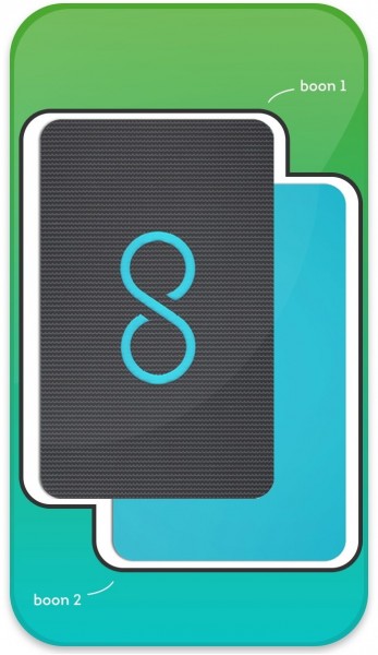 Nachfüllpack boon 2x L Klettpad schwarz/türkis