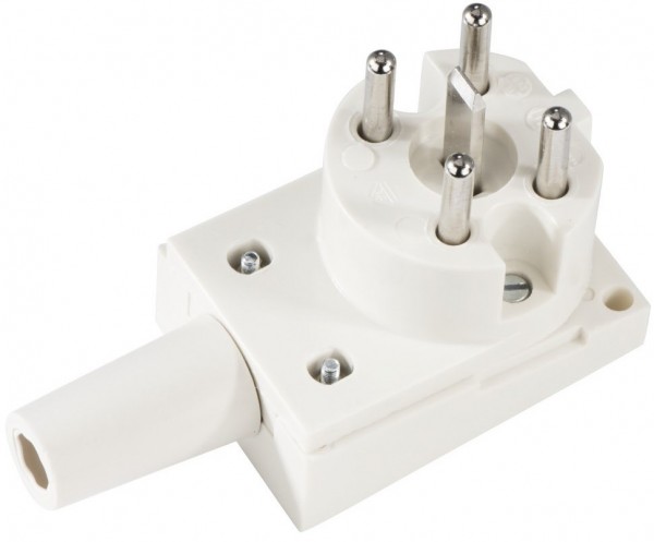 Schutzkontaktstecker (400V/16A) weiss