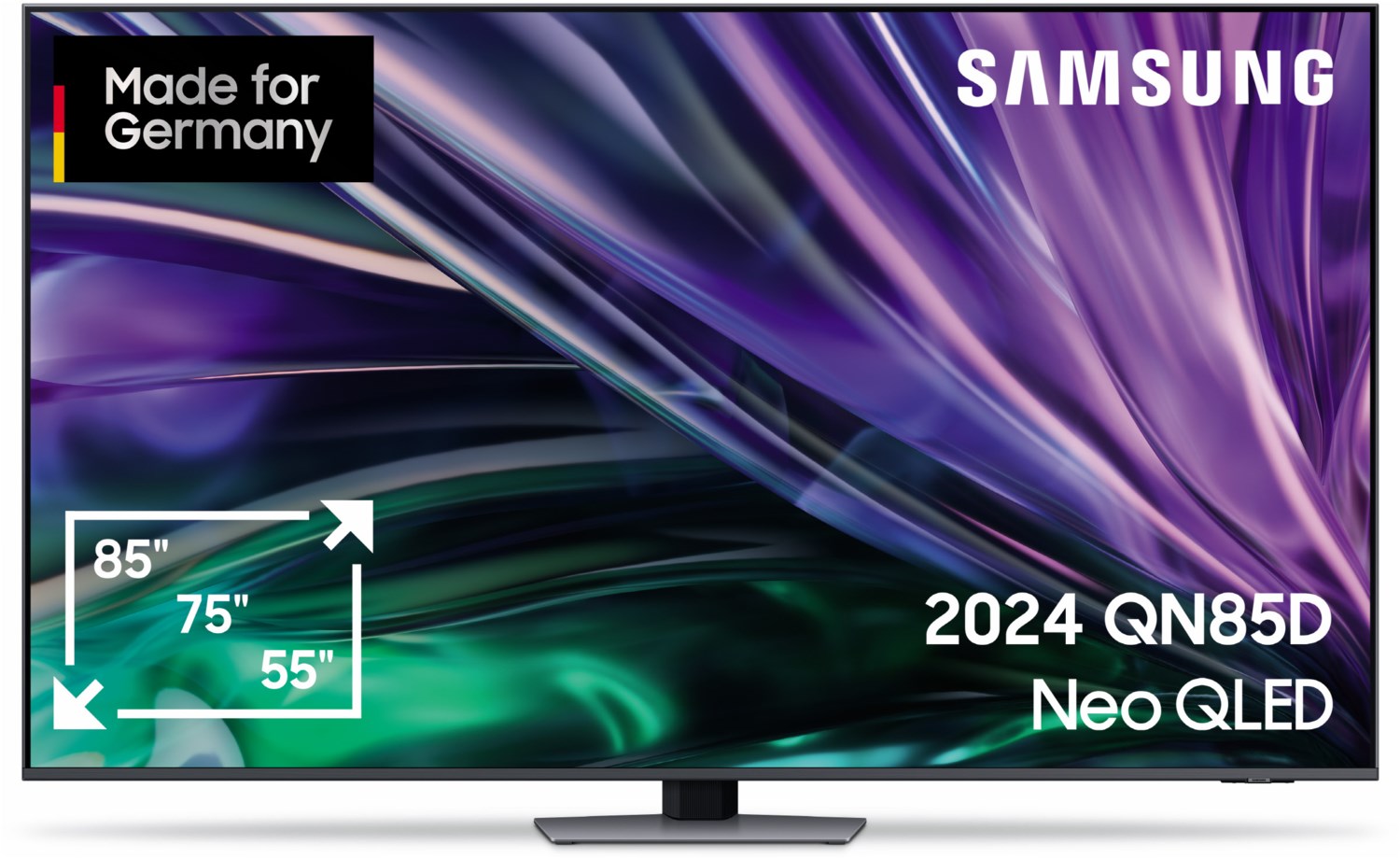GQ55QN85DBT NEO QLED AI TV Mini LED (Flat, 55 Zoll / 138 cm, Neural Quantum HDR, 4K, strahlendes silber)