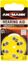 Zinc-Air 10 (PR70) 6er Blister Batterie silber