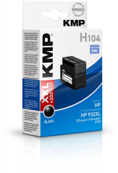 H104 (1.200 S.) mit Chip Tintenpatrone schwarz