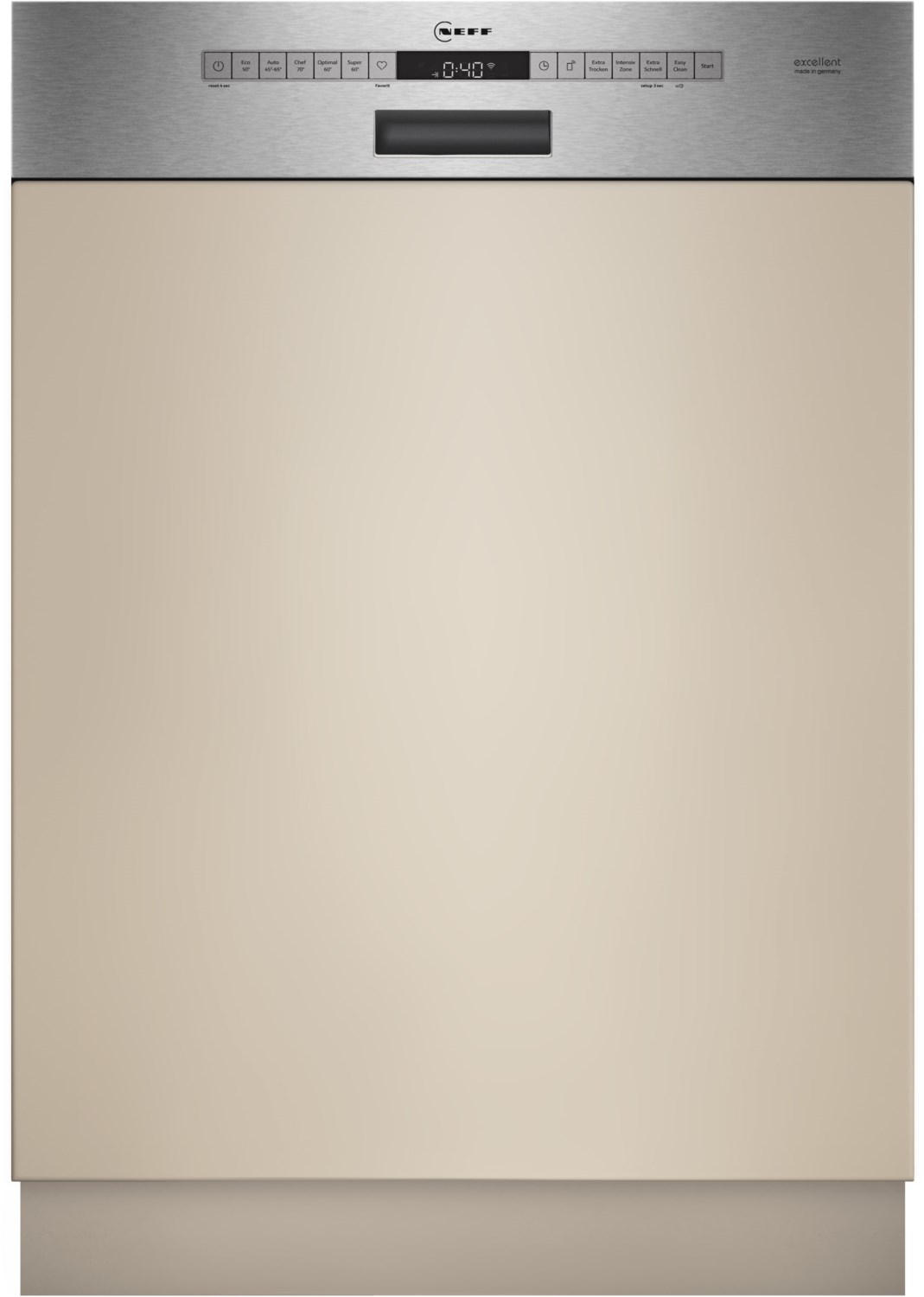 S145EBS04D teilintegrierbarer 60 cm Geschirrspüler edelstahl