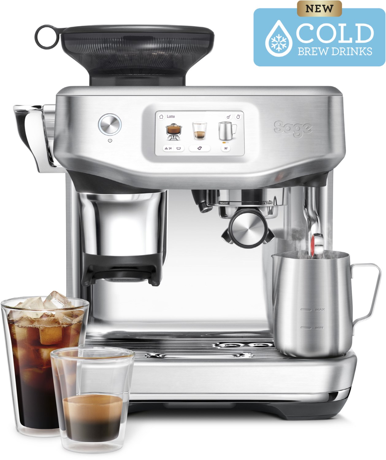 Sage Barista Touch Impress Cold Brushed Stainless Steel