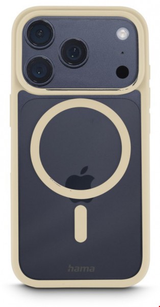 Handyhülle Frame Protect für iPhone 17 Pro beige/transparent