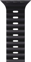 Watch Straps Wave Band Armband für Apple Watch 42/44/49mm schwarz